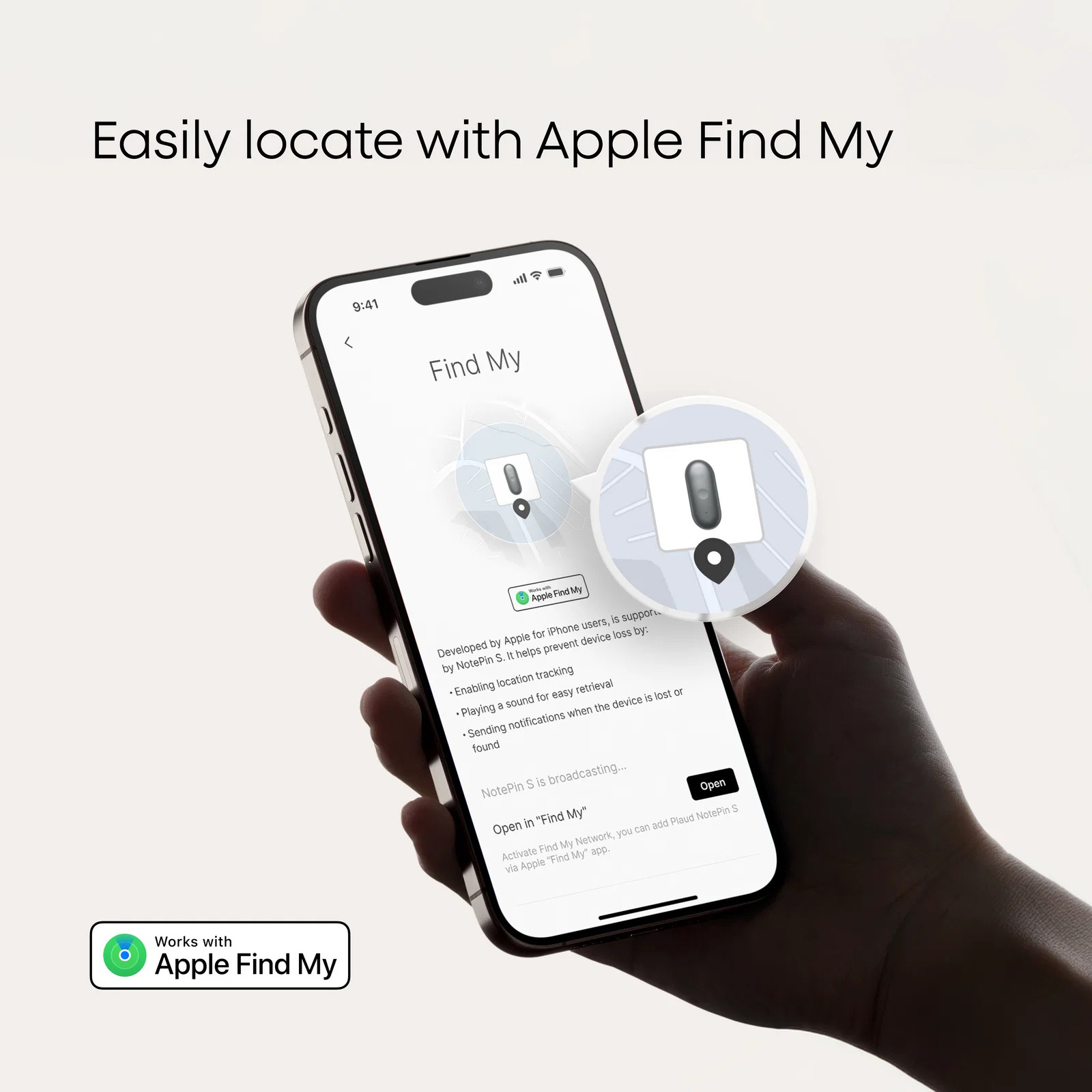 Locating iFall X1 with Apple Find My on an iPhone