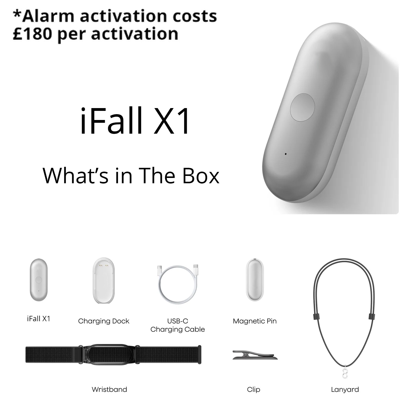 iFall X1 Silver — what's in the box